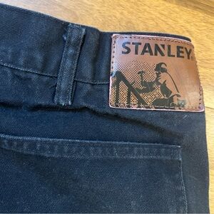 Stanley Workwear Men’s Carpenter Canvas Pants Utility Black 40x32 5 Pocket EUC